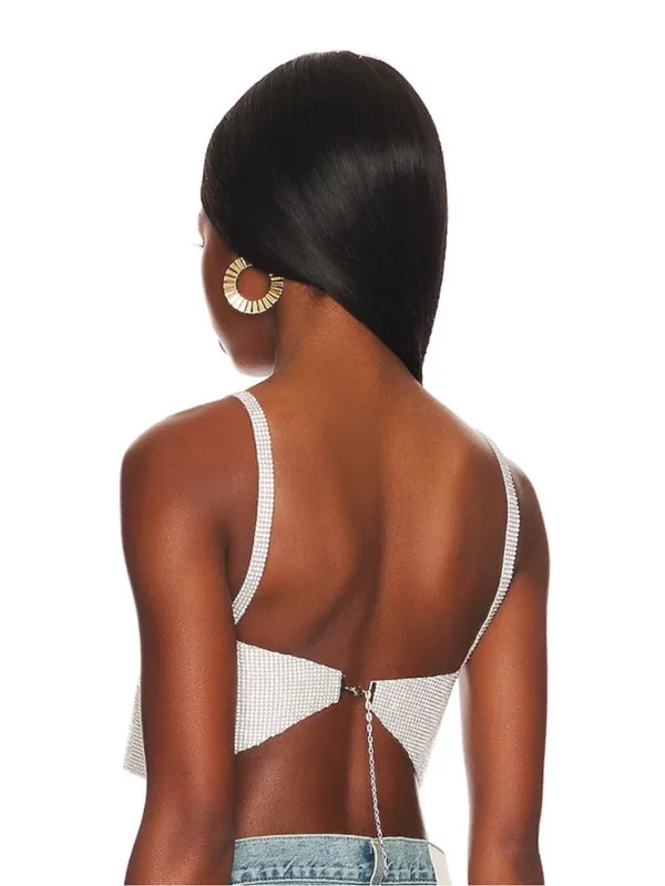 OW Collection Gloria Top in Silver Fox Size XS - Image 4