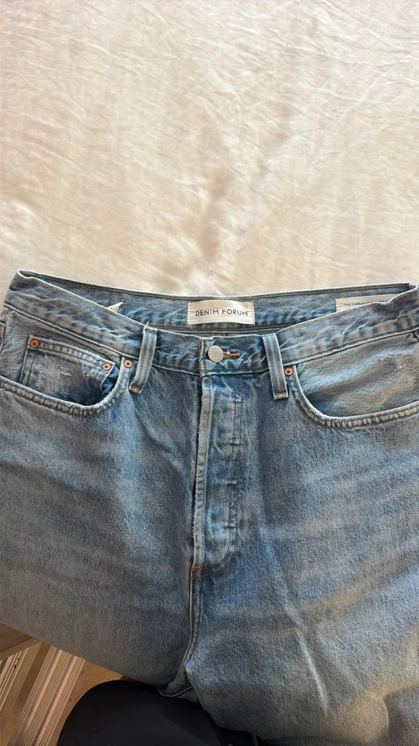 The Denim Forum Farrah High-Rise Wide-Leg Jeans Aritzia - Image 2