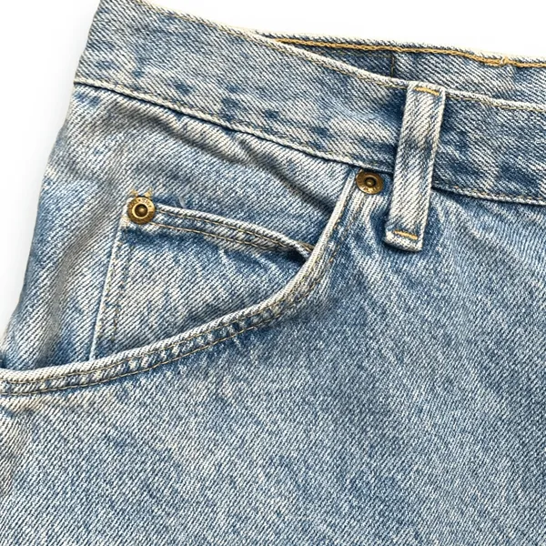 Vintage Wrangler Distressed Cuffed Denim Shorts Light Wash High‎ Rise Cutoff 34 - Image 5