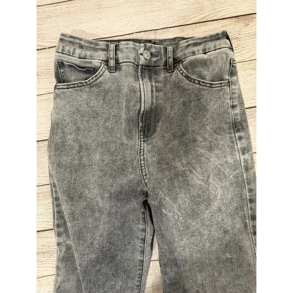 Express grey super Ultra stretch modern straight high rise jeans Small 0/2/4 - Image 5