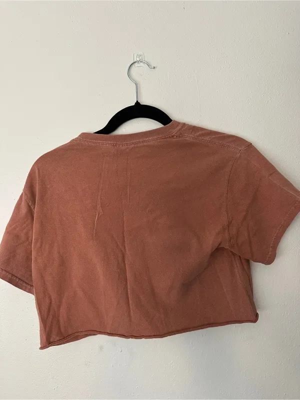 Sedona Arizona Rust Graphic Crop Tee by Brown Size XS - Image 2