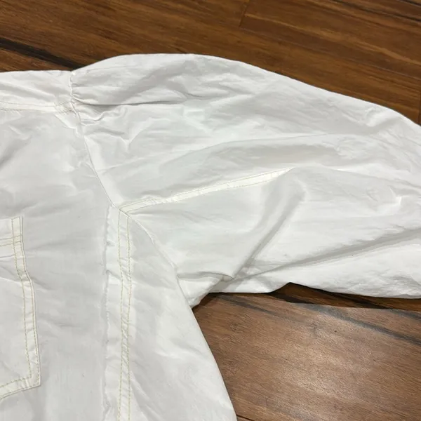 NWOT WE THE FREE Happy Hour Oversize Poplin Button-Up Shirt - Image 3