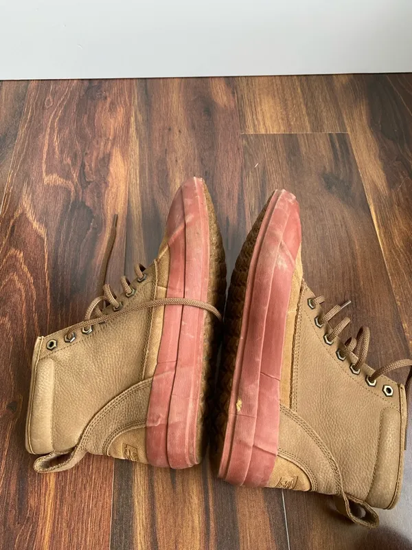L.L. Bean Bar Harbor Duck Boots Womens 10 Brown Suede Cranberry Rubber Primaloft - Image 3