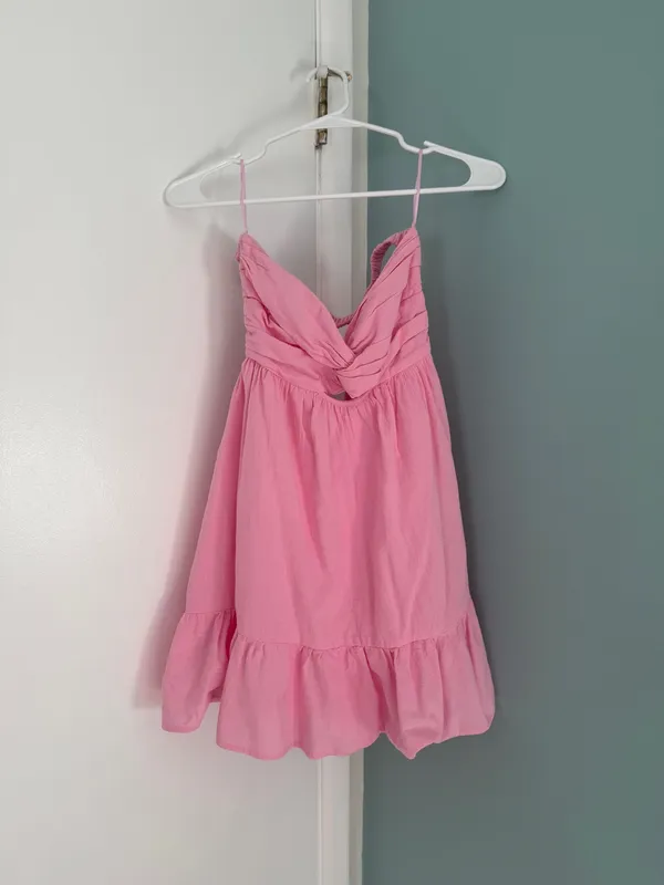 Cotton Candy LA pink strapless mini dress - Image 4