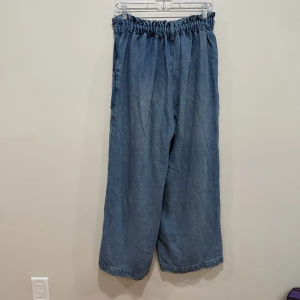 YFB (Young Fabulous & Broke) Wide Leg Utility Denim Pants | High Rise | Blue Wash Size medium - Image 7