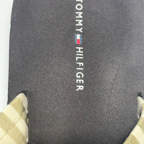 Tommy Hilfiger Flip Flops‎ Women 9 Cream/Gold NEW - Image 7