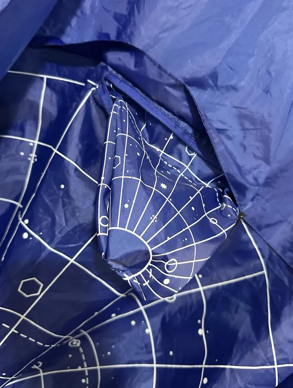 Virgin Voyages Meteor Shower Packable Rain Jacket Blue Size XL - Image 5