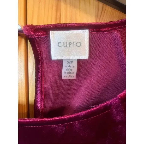 CUPIO velvet Women's bell sleeve key hole back top Size Small (3813) - Image 3
