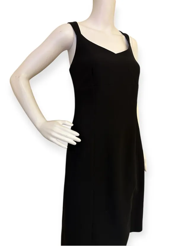 Ann Taylor Classic Elegant Black Sleeveless Dress - Image 3