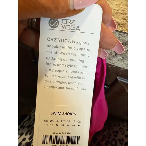 Women's CRZ YOGA Athletic Shorts L Pink - Image 5