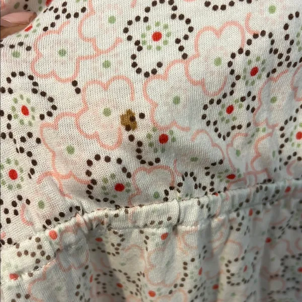 American Rag Cie Soft Cotton Modal Floral Cap Sleeve V Neck Babydoll Tunic Top L - Image 11