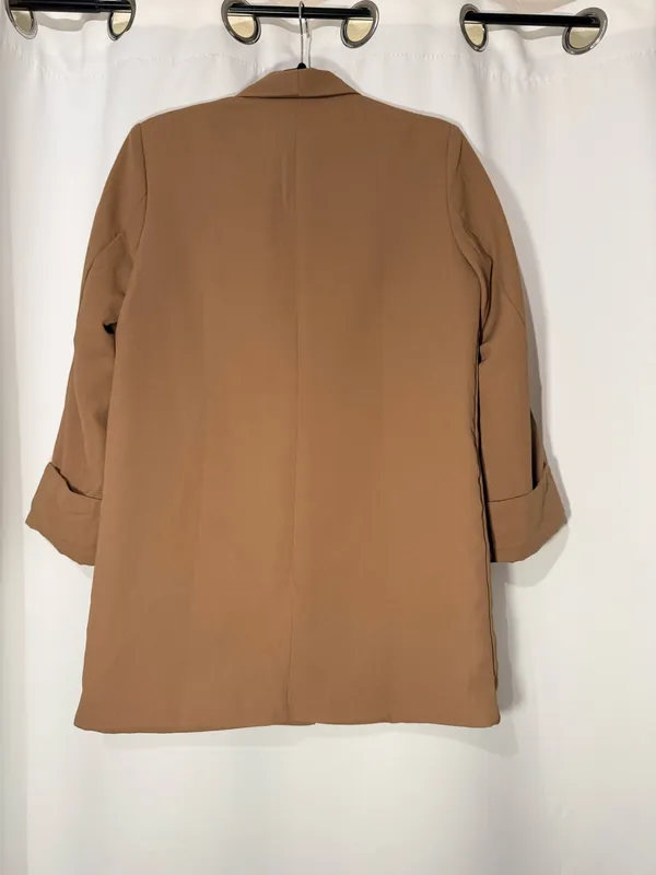 Camel Blazer (M) Brown Size M - Image 4