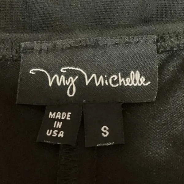 Vintage 90’s My Michelle Black Strapless Layered Mesh Asymmetric Dress Size S - Image 4