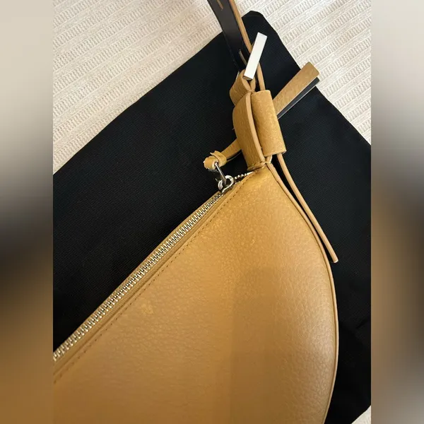 ALLSAINTS Half Moon Leather Crossbody Bag - Image 6