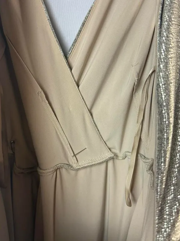 Lauren Ralph Lauren Gold Metallic Evening Gown / Arlenis metallized evening dres - Image 10