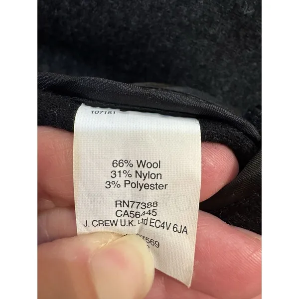 J Crew Jacket‎ Wool Blend Full Zip Career Work Office Women Sz 2 Gray - Image 6