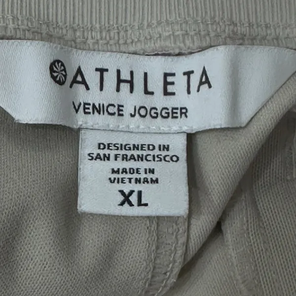 Athleta‎ Venice High Rise Jogger Pants Womens XL Beige Stretch Athletic Running - Image 9