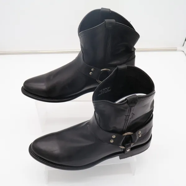 Frye Wyatt Harness 72370 Bootie Womens US 8B Black Leather Pull On Ankle Boots - Image 3