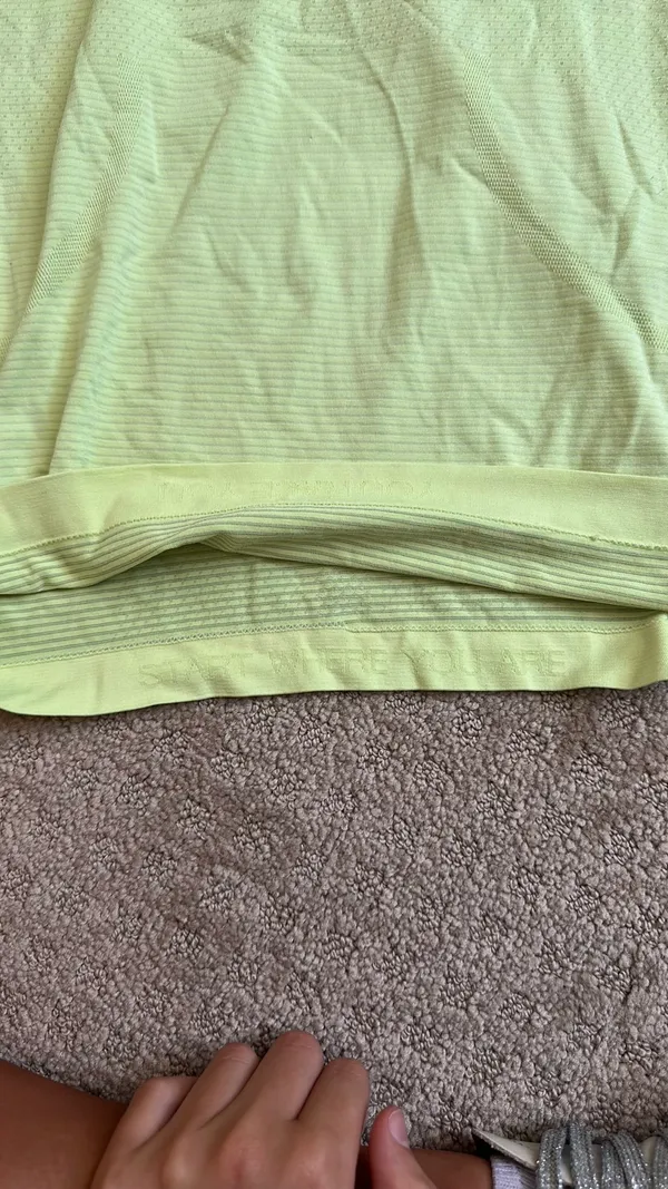 Neon Yellow Lululemon Swiftly Tech Short Sleeve - Image 5