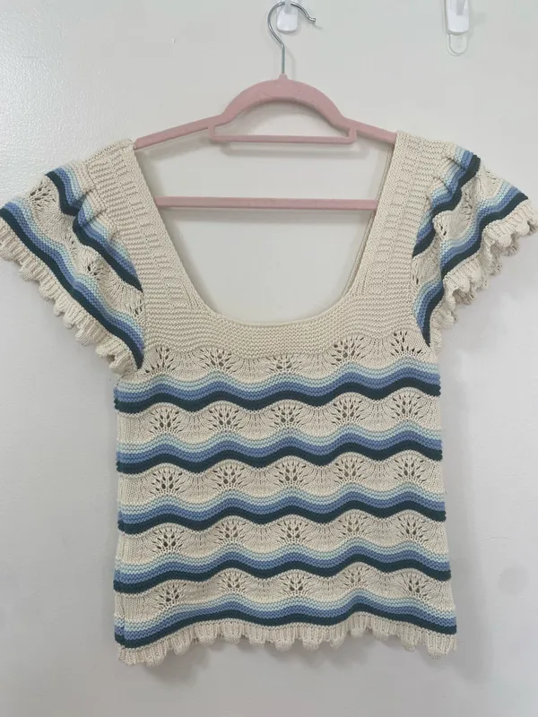 Crochet Summer Top Multiple Size L - Image 4