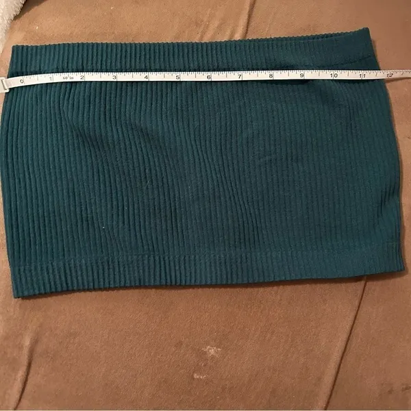 Aura Ribbed Emerald Green Bandeau Size M/L - Image 6