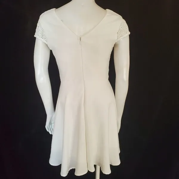 Altar'd State White Dress with Lace Top (XS) - Image 4