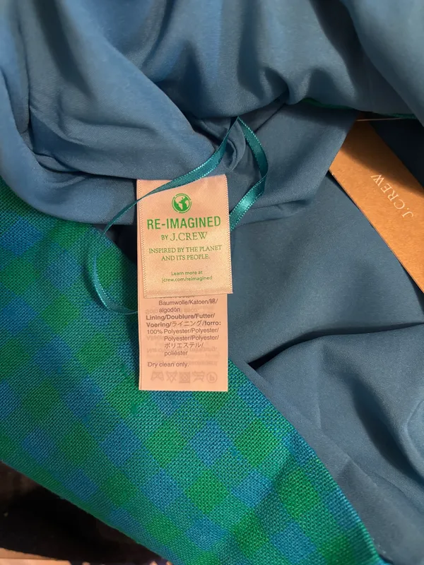 J. Crew Teal and Navy Pencil Skirt NWT - Image 5