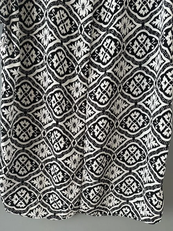 Francesca Anthropologie Women’s Small Geometric Open Front Duster Cardigan - Image 5