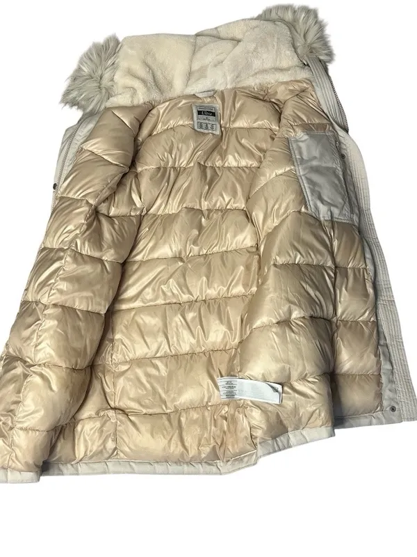 ABERCROMBIE & FITCH Ultra Parka Jacket Faux Fur Hood Womens Size Medium - Image 9