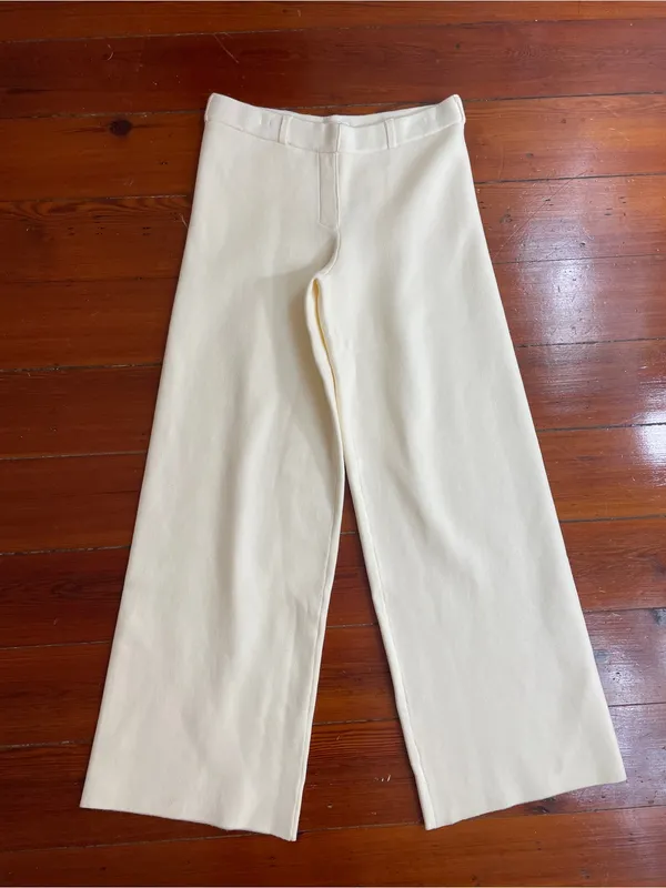 NWOT MESHKI Lauren Knit Trouser & Braxton Cozy Jumper Sweater Set in Ivory 🧡🎀 - Image 7