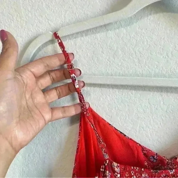 Anthropologie Abel the Label‎ Women’s Lola Red Hi-Low Maxi Dress Size XS - Image 9