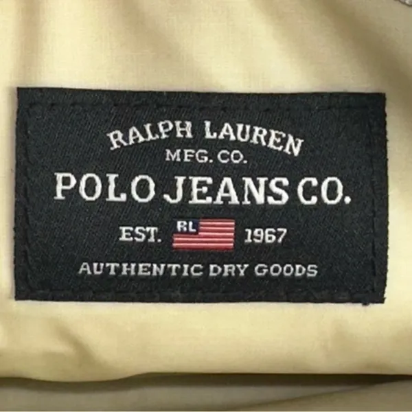 Polo Jeans Co Ralph Lauren Cosmetic Bag iPhone Case Blue with Black Trim - Image 4