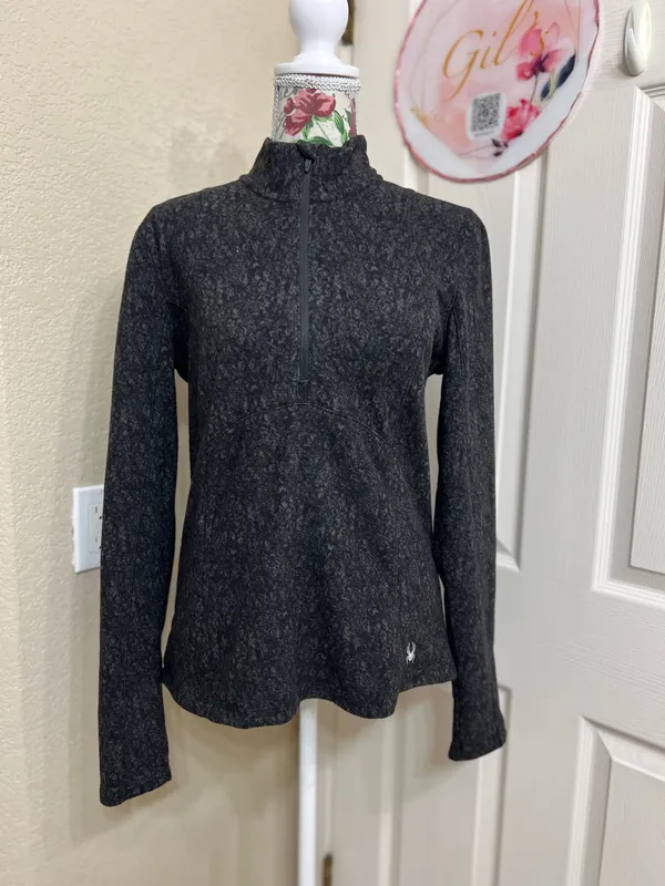 Spyder Active  charcoal half-zip size M - Image 2