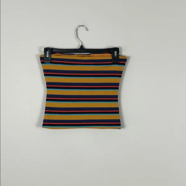 Cotton On Riley Stripe Inca Gold Everyday Tube Top Strapless Size XS NWT - Image 5