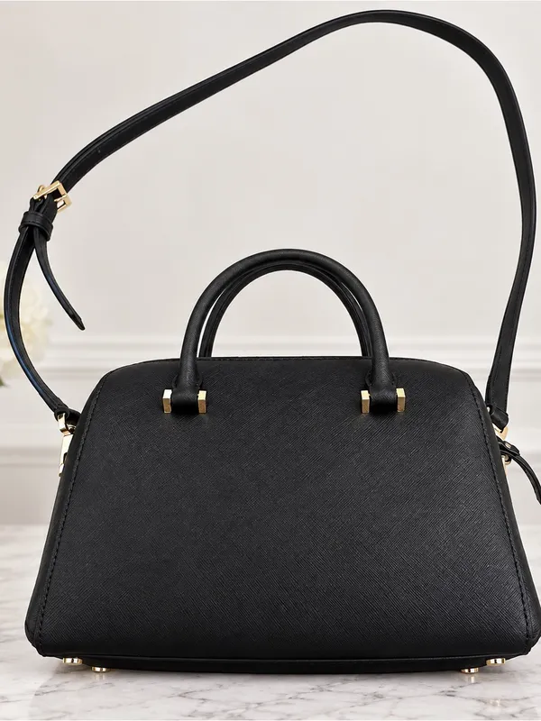 Kate Spade New York Black Saffiano Leather Dome Crossbody Satchel EUC Bag - Image 2