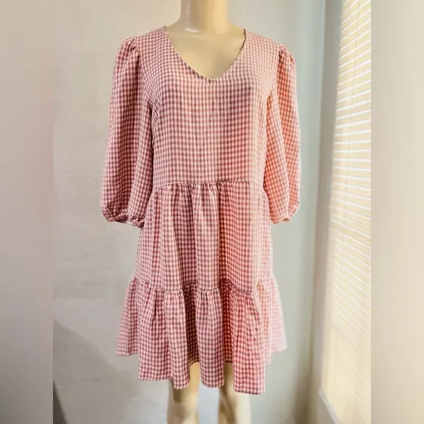 Petal and Pup mini size 4 dress puffy sleeve romantic , bohemian , western chic - Image 4