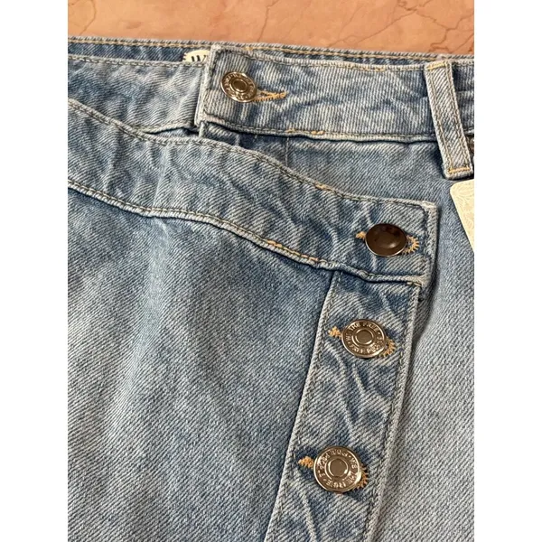 Free People x We The Free Wynne Denim Skirt in Light Indigo 26 New Womens Jean - Image 6