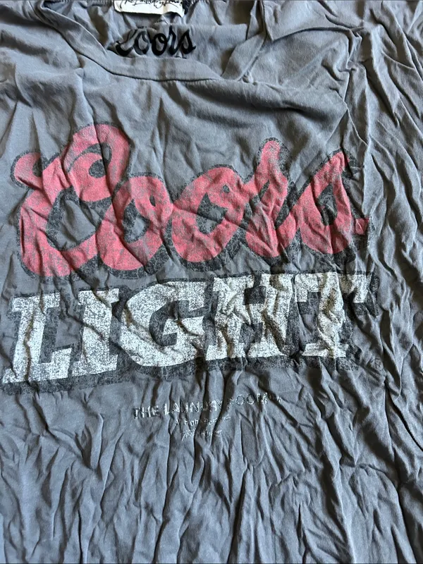 The Laundry Room Coors Light Graphic Tee in Gray and Red - Image 4