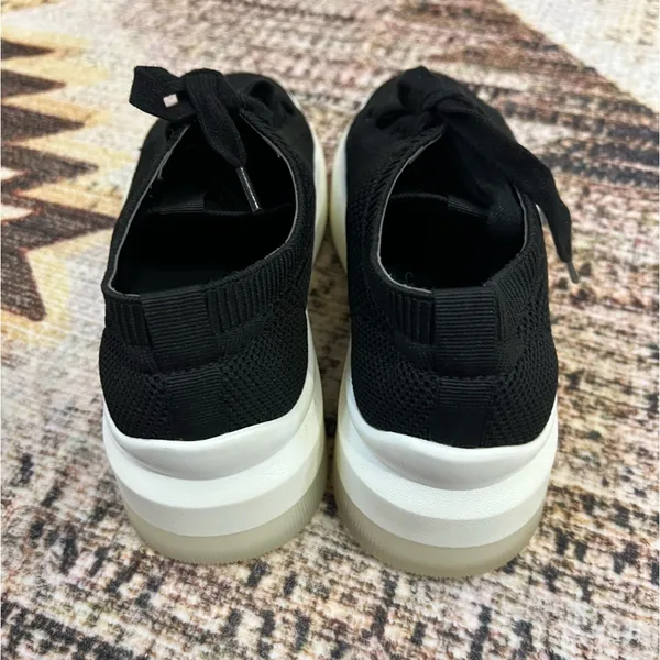 Steve Madden Woman’s Savage Black Platform Lace Up Sneakers Size 6.5 - Image 7