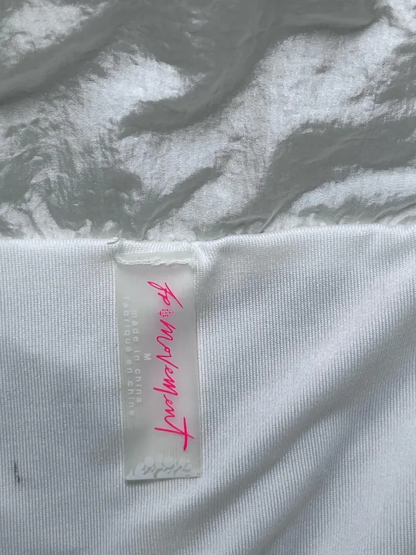NWT Free People FP Movement Women's The Way Home Shorts White Size Medium - Image 5