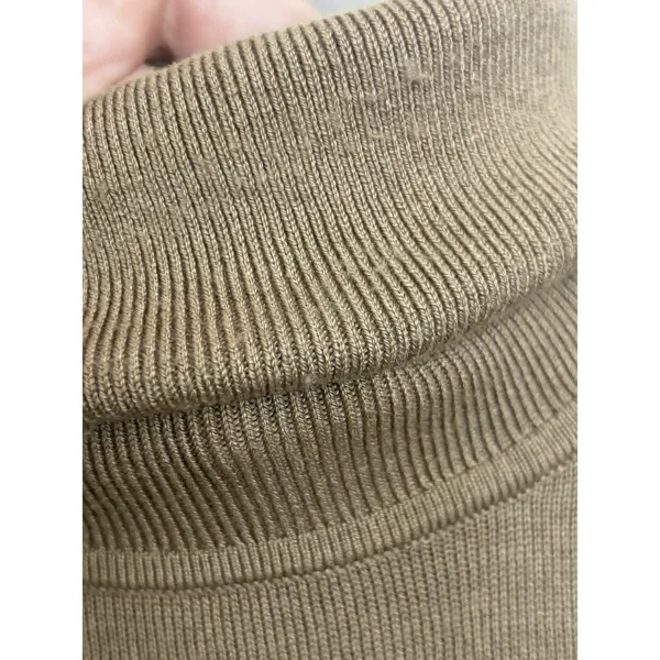 Lauren Ralph Lauren Black Label Silk Modal Blend Tan Turtleneck Minimalist XS - Image 6