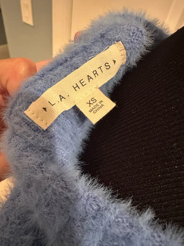Blue Urban Outfitters Sweater Top Crop - Image 3