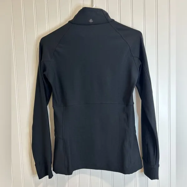 Prana Women's Black Zip Up Jacket athletic XS Running Yoga Gym. - Image 4