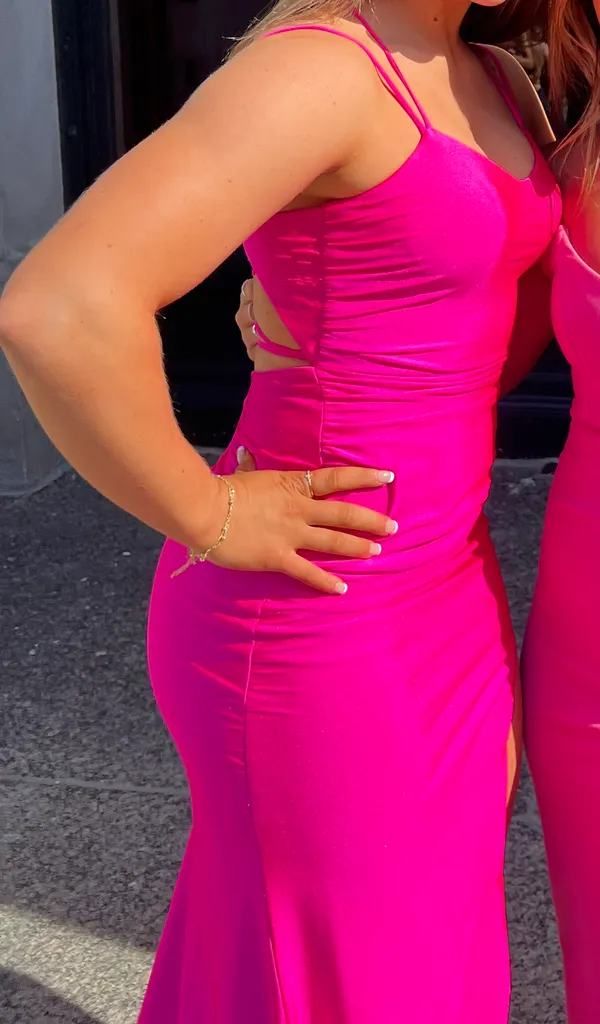 Pink Prom Dress Size 6 - Image 3