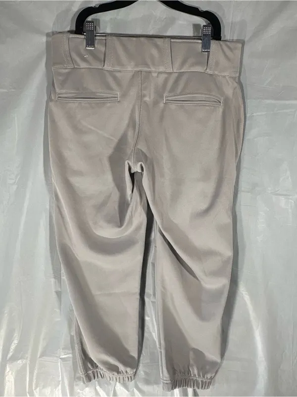 Champro Softball Pants Women's‎ Medium Gray Sports Athletic Stretch Button Zip - Image 2