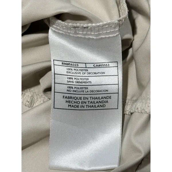Vintage Nike Golf Walt Disney World 1971‎ 1/4 Zip Windshirt Beige Womens L 12-14 - Image 7