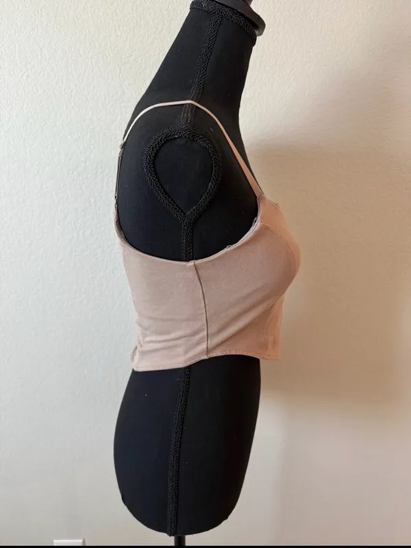 Alo Taupe Softsculpt Bra Tank Top Medium NWOT - Image 11
