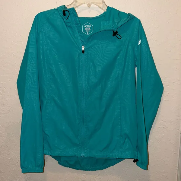 ASICS running raincoat packable lightweight water / wind resistant - Image 2