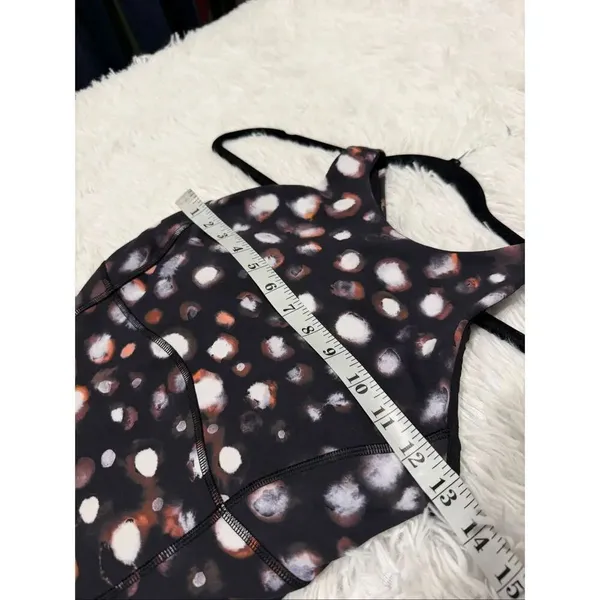 Lululemon Court Crush Tennis Dress Haze Dot Inverse Orange Multi Size 4 - Image 4