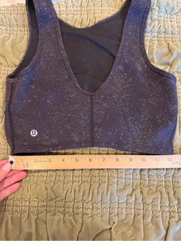 lululemon x Peloton bra top Navy Speckled Workout Yoga Cycling Athleisure Wear! - Image 3